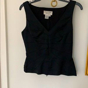 Sleeveless satin top